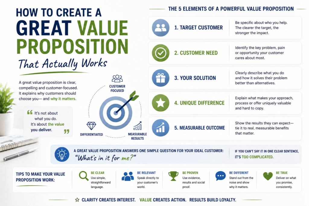 Most companies don’t have a value proposition problem. They have a clarity problem. If your customers can’t answer in five seconds why they should buy from you, you don’t have a value proposition - you have noise. …. Read More …..