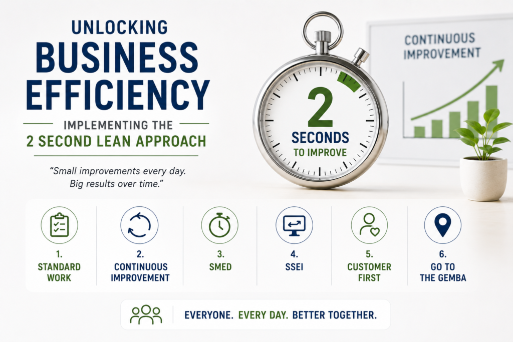 What if every person in your business improved just one small thing every day? That’s the magic of 2 Second Lean — a simple philosophy that transforms culture, efficiency, and engagement. Here’s how to start …. Read More …