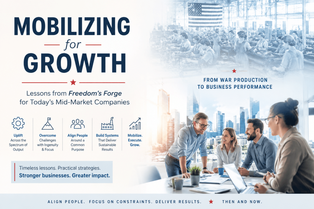 In 1939, the U.S. ranked behind Portugal in military power. By 1945, it was building a B-24 bomber every 63 minutes. How? Clarity. Simplicity. Speed … Read More …