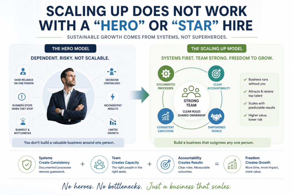 There is a persistent and costly myth in founder-led businesses and private equity portfolios: “If we hire the right CEO or COO, the business will scale faster.” On paper, it sounds logical. The CV is impressive. The pedigree is strong. The references are glowing.…. Read More ….